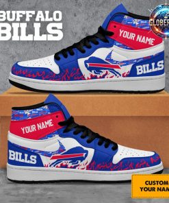 Buffalo Bills Collab Nike Custom Name Air Jordan 1