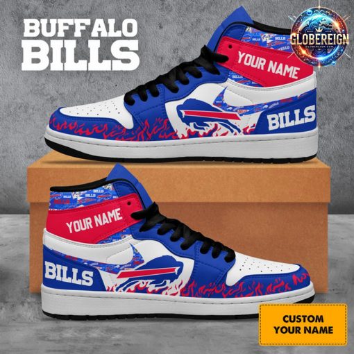 Buffalo Bills Collab Nike Custom Name Air Jordan 1