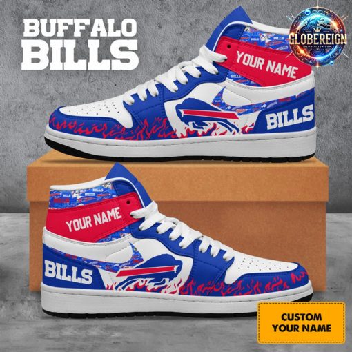 Buffalo Bills Collab Nike Custom Name Air Jordan 1