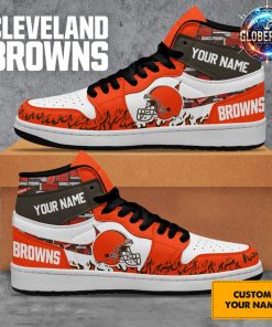 Cleveland Browns Collab Nike Custom Name Air Jordan 1