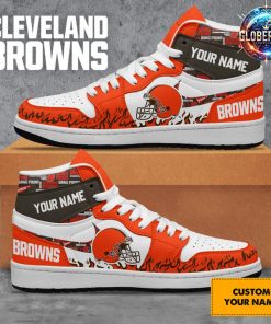 Cleveland Browns Collab Nike Custom Name Air Jordan 1