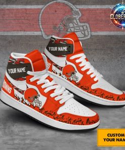 Cleveland Browns Collab Nike Custom Name Air Jordan 1