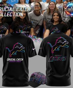 Detroit Lions Crucial Catch Intercept Cancer 2024 T-Shirt