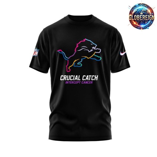 Detroit Lions Crucial Catch Intercept Cancer 2024 T-Shirt