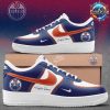 Edmonton Oilers Collab Nike Custom Name Air Force 1 Shoes