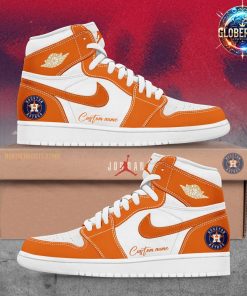 Houston Astros Collab Nike Custom Name Air Jordan 1 Shoes