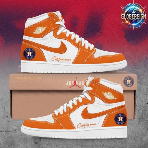 Houston Astros Collab Nike Custom Name Air Jordan 1 Shoes