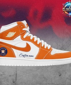 Houston Astros Collab Nike Custom Name Air Jordan 1 Shoes