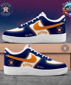 Houston Astros Collab Nike Custom Name Air Force 1 Shoes