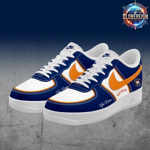 Houston Astros Collab Nike Custom Name Air Force 1 Shoes