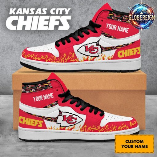 Kansas City Chiefs Collab Nike Custom Name Air Jordan 1