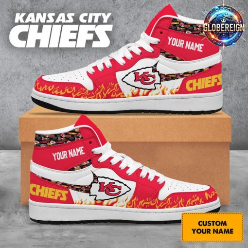 Kansas City Chiefs Collab Nike Custom Name Air Jordan 1