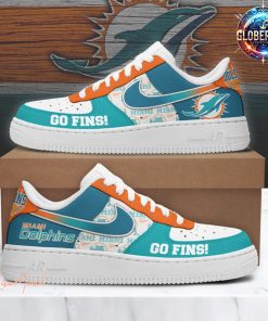 Miami Dolphins Go Fins Nike Air Force 1