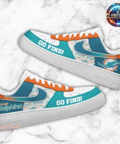 Miami Dolphins Go Fins Nike Air Force 1