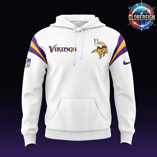 Minnesota Vikings Winter Warrior 2024 White Hoodie