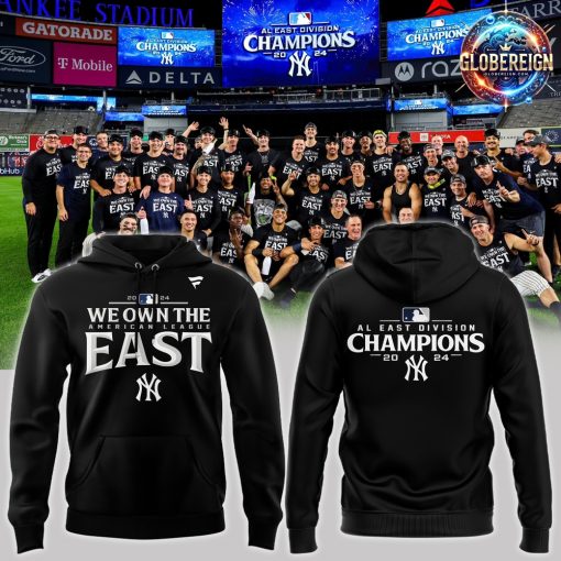 New York Yankees AL East Division Champions 2024 Black Hoodie