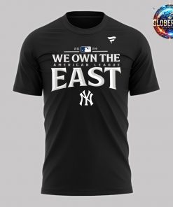 New York Yankees AL East Division Champions 2024 Black T-Shirt