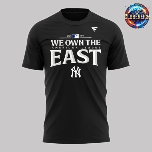 New York Yankees AL East Division Champions 2024 Black T-Shirt