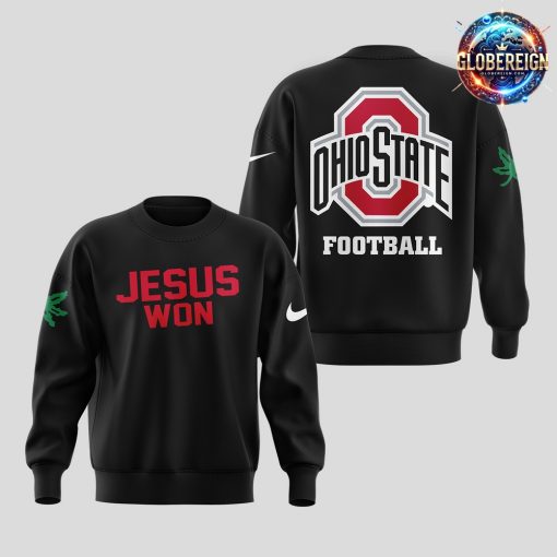 Ohio State Buckeye Jesus Won 2024 Black Sweatshirt