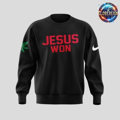 Ohio State Buckeye Jesus Won 2024 Black Sweatshirt