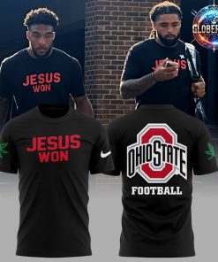 Ohio State Buckeye Jesus Won 2024 Black T-Shirt