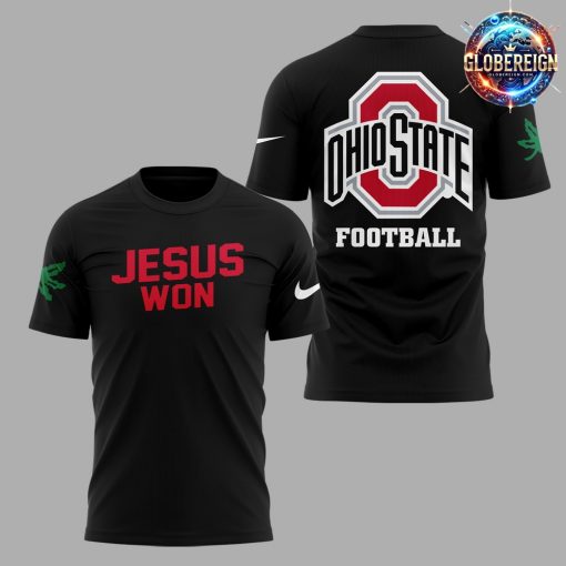 Ohio State Buckeye Jesus Won 2024 Black T-Shirt