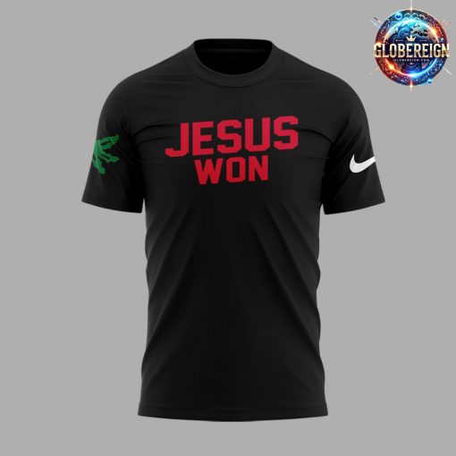 Ohio State Buckeye Jesus Won 2024 Black T-Shirt