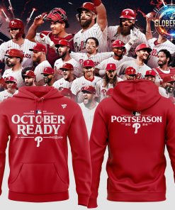 Philadelphia Phillies October Ready Postseason 2024 Red Hoodie