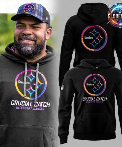 Pittsburgh Steelers Crucial Catch Intercept Cancer 2024 Hoodie