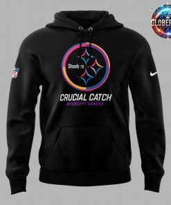 Pittsburgh Steelers Crucial Catch Intercept Cancer 2024 Hoodie