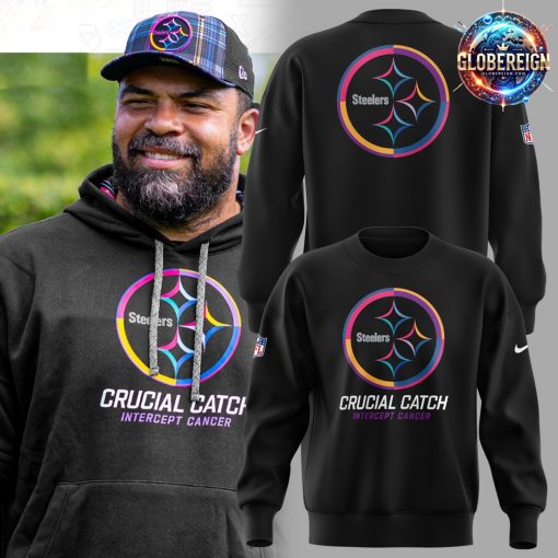 Pittsburgh Steelers Crucial Catch Intercept Cancer 2024 Sweatshirt