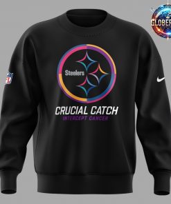 Pittsburgh Steelers Crucial Catch Intercept Cancer 2024 Sweatshirt