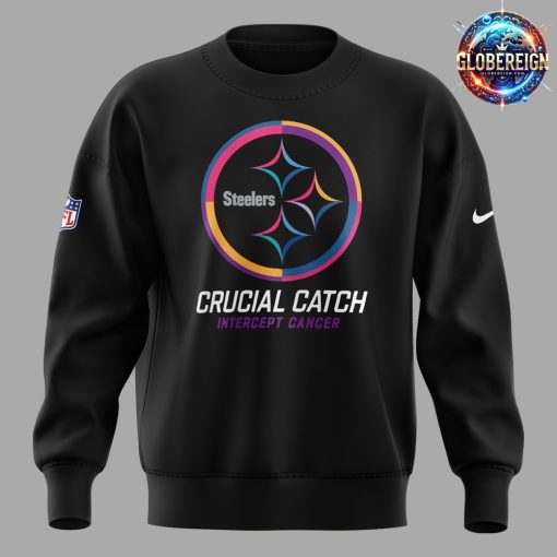 Pittsburgh Steelers Crucial Catch Intercept Cancer 2024 Sweatshirt