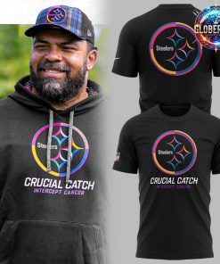 Pittsburgh Steelers Crucial Catch Intercept Cancer 2024 T-Shirt