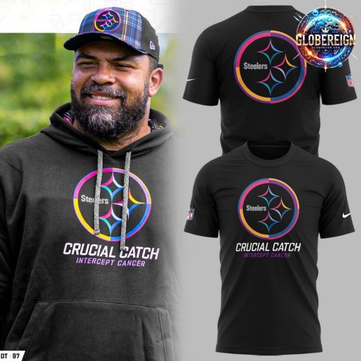 Pittsburgh Steelers Crucial Catch Intercept Cancer 2024 T-Shirt