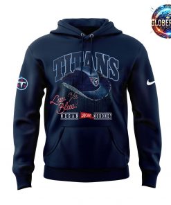 Tennessee Titans x Megan Moroney Emo Cowgirl Blue Hoodie