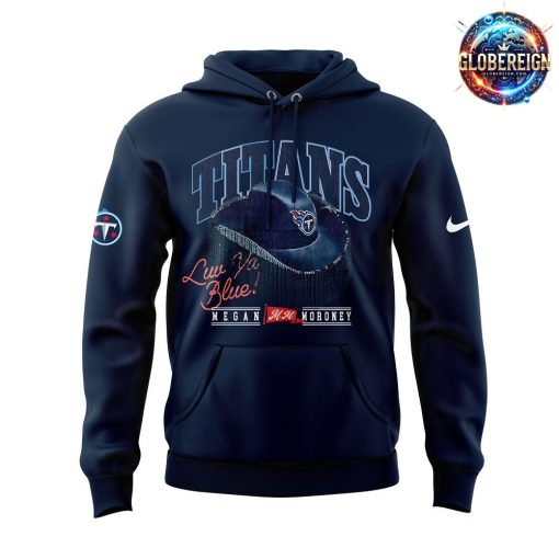 Tennessee Titans x Megan Moroney Emo Cowgirl Blue Hoodie