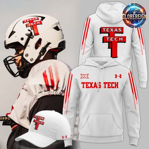 Texas Tech Football Limited New White Hoodie