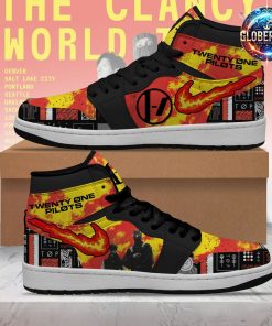 Twenty One Pilots On Fire Blurryface Air Jordan 1