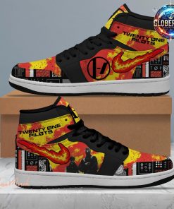 Twenty One Pilots On Fire Blurryface Air Jordan 1