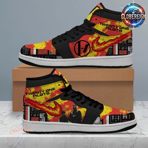 Twenty One Pilots On Fire Blurryface Air Jordan 1