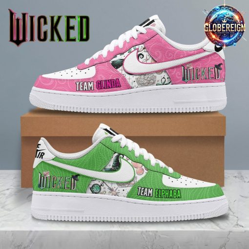 Wicked Team Elphaba x Team Glinda Nike Air Force 1