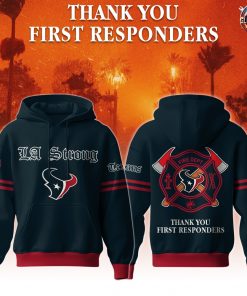 2025 Houston Texans Thank You First Responders Limited Edition Hoodie