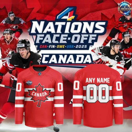 4 Nations Face-Off 2025 Canada Team Special Edition Hockey Jersey