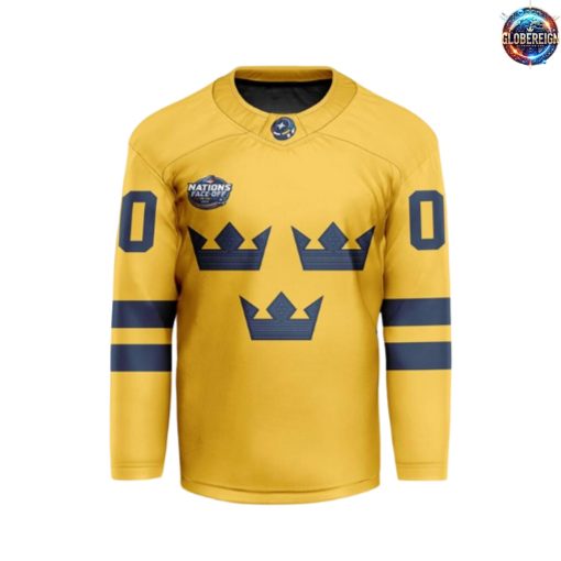 4 Nations Face-Off 2025 Swedish Team Special Edition Hockey Jersey