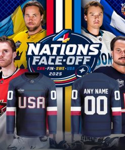 4 Nations Face-Off 2025 USA Team Special Edition Hockey Jersey