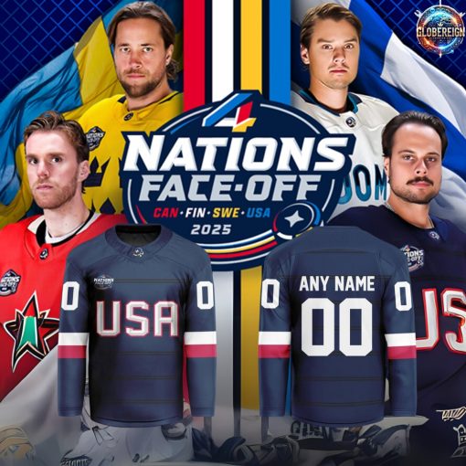 4 Nations Face-Off 2025 USA Team Special Edition Hockey Jersey