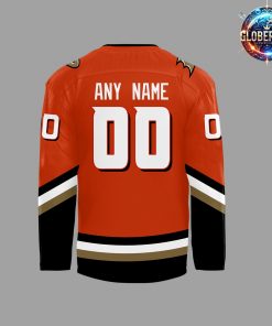 Anaheim Ducks Hockey Black 2024 Orange Hockey Jersey