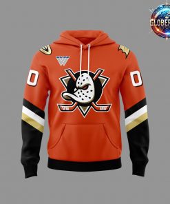 Anaheim Ducks Hockey Black 2024 Orange Hoodie