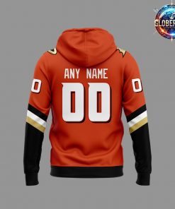 Anaheim Ducks Hockey Black 2024 Orange Hoodie